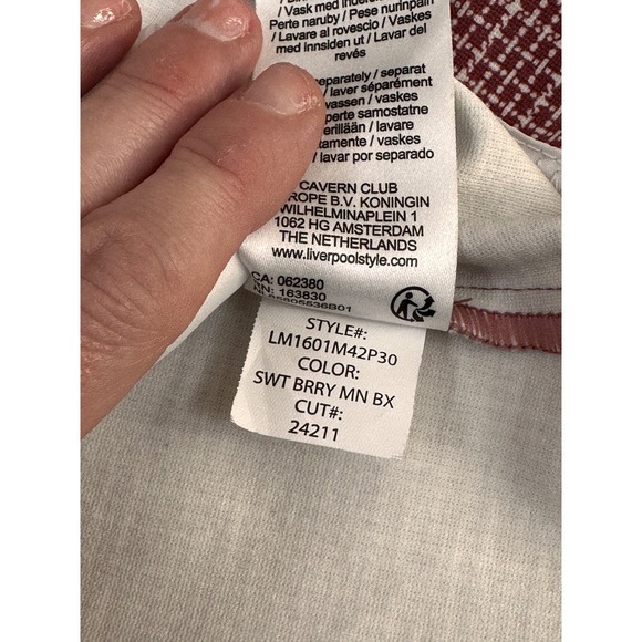 Liverpool Los Angeles Red White Gingham Blazer Womens Size M Single Button - Picture 9 of 15